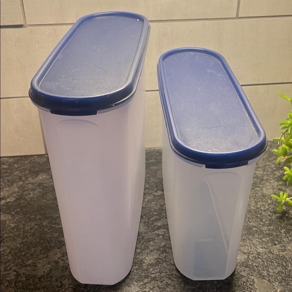 Vintage Tupperware Blue Modular Mates. Stacking. Like new.